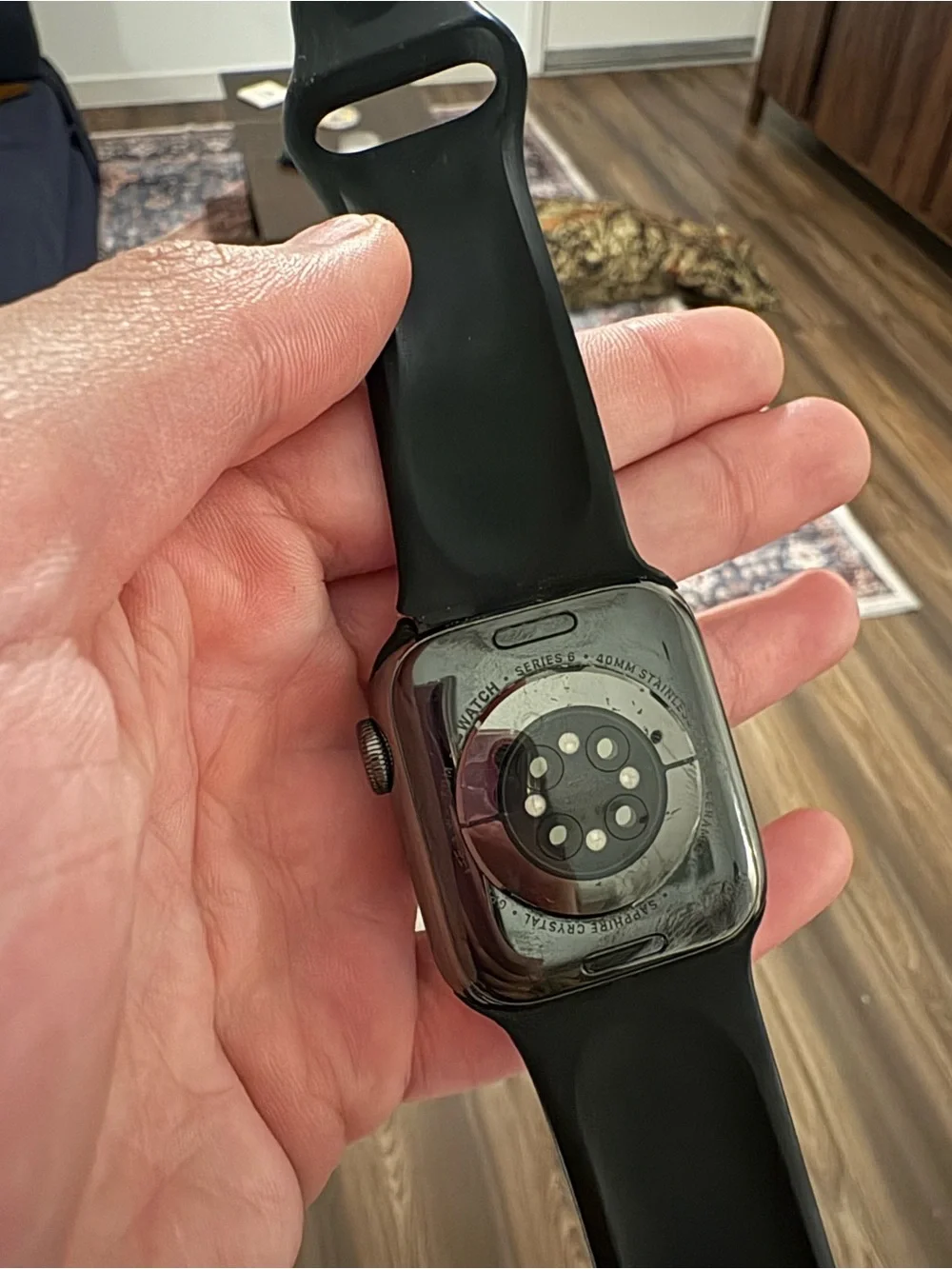 Apple Black Smartwatch with Black Sport Band - Classic Fitness Watch
